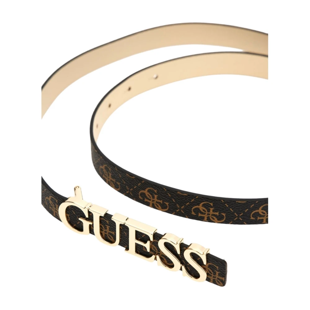 Guess Bruine Synthetische Damesriem Brown Dames