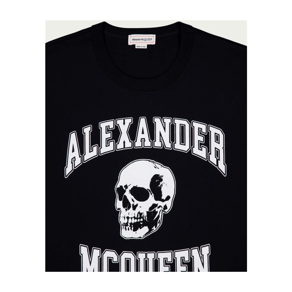 alexander mcqueen Skull Logo T-Shirt Black Heren