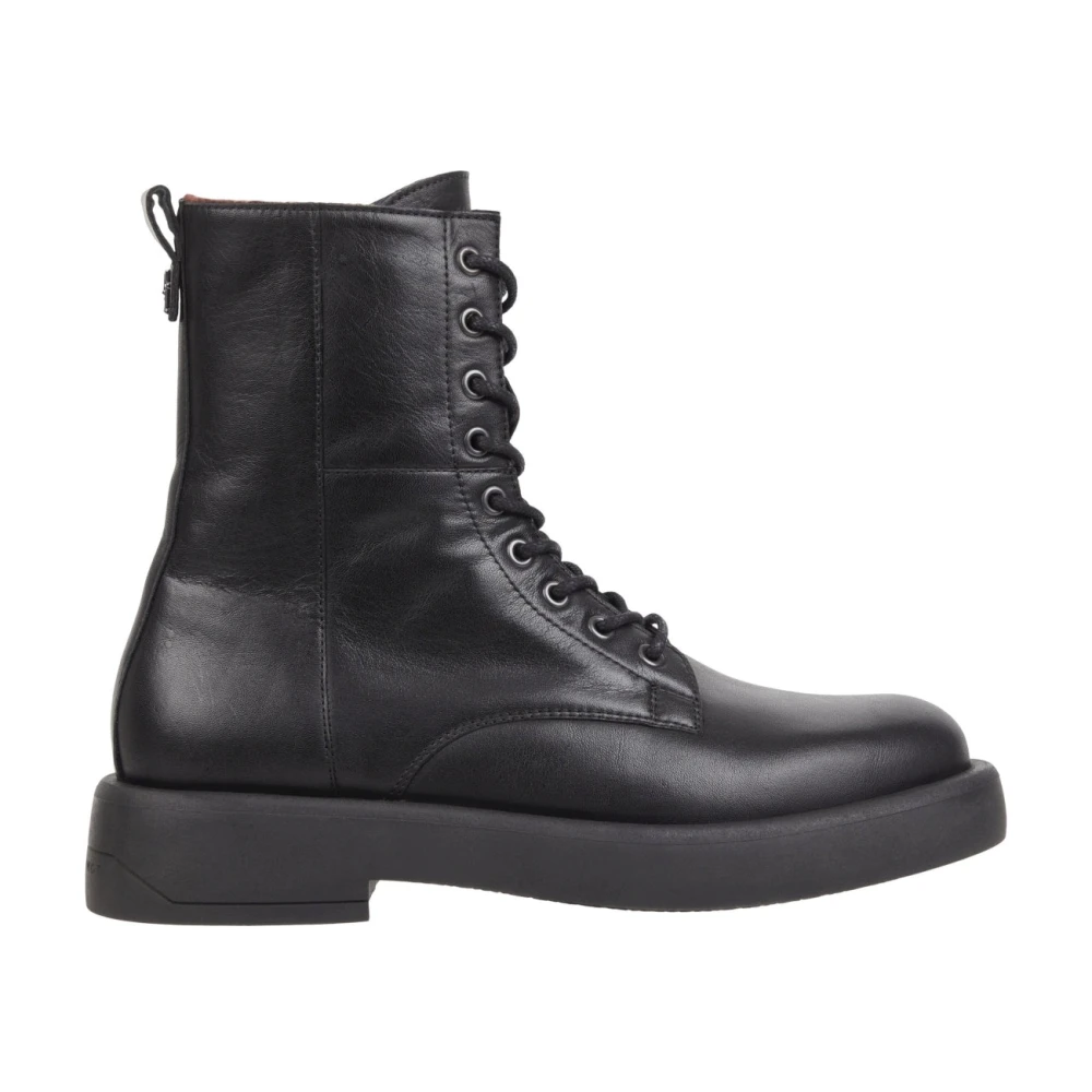 Tommy Hilfiger Men's Black Lace-Up Boots, 9 Uk, Fashion Ankle Boots