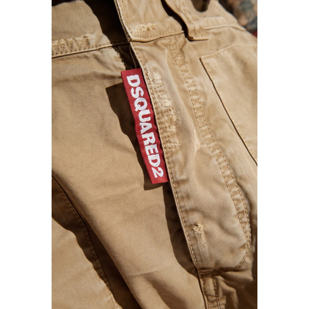 Dsquared2 Broek met versleten effect Beige Dames