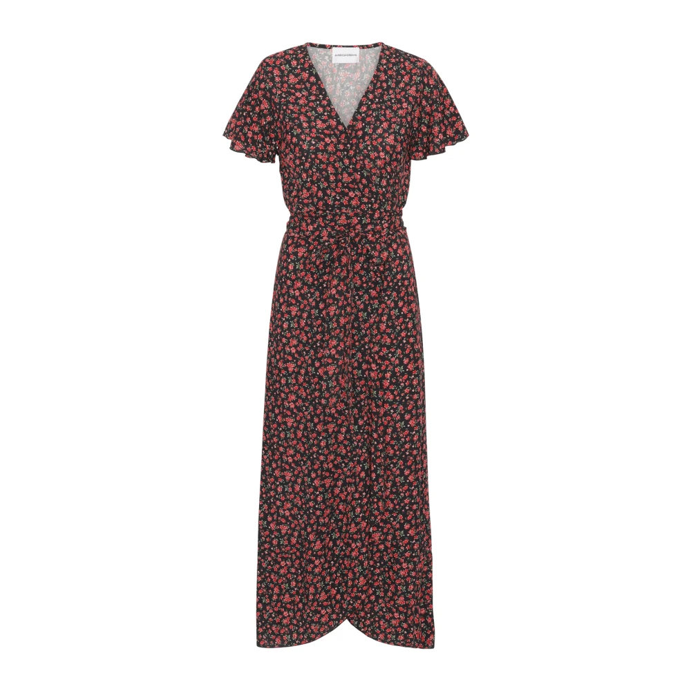 American Dreams Bloemen Wikkeljurk voor Zomerdagen Brown Dames