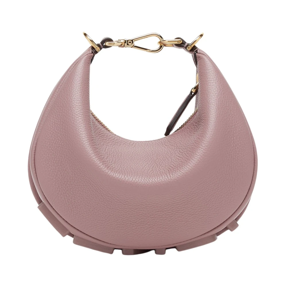 Fendi Rosa Emaljerade Bokstäver Crossbody Väska Pink, Dam