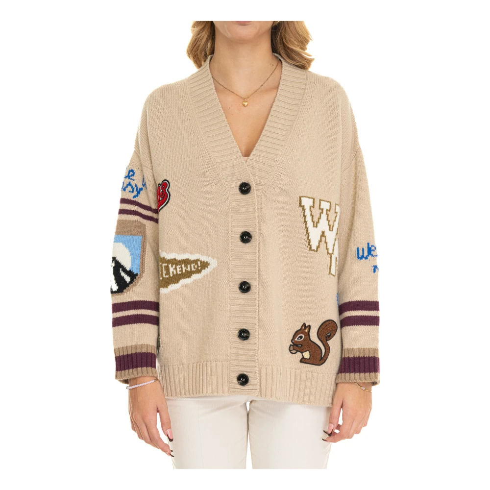 Max Mara Weekend Stijlvolle Cardigan voor Weekenduitjes Beige Dames