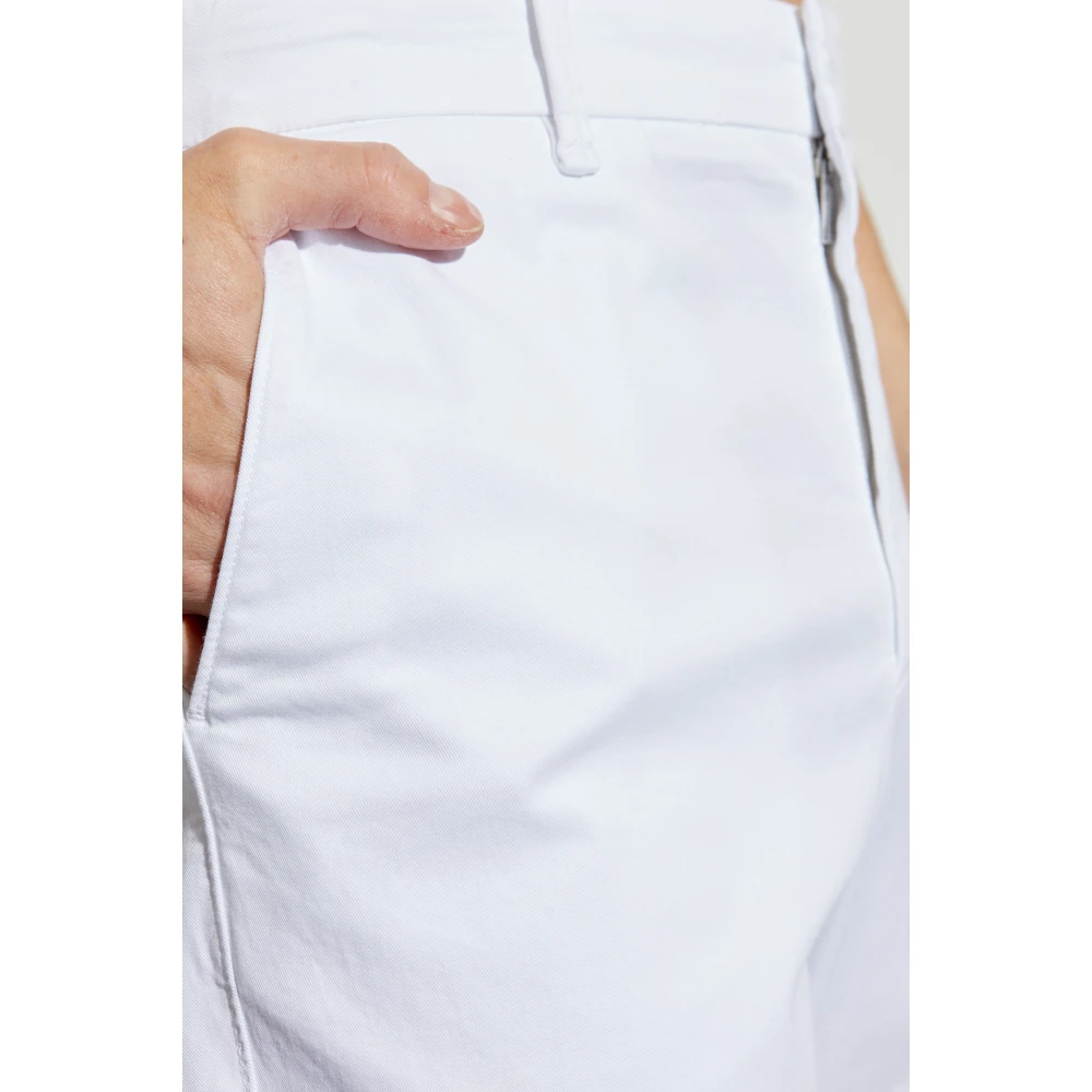 Giorgio Armani Broek met licht toelopende pijpen White Heren