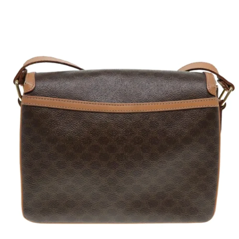 Celine Vintage Pre-owned Canvas shoulder-bags Brown Dames