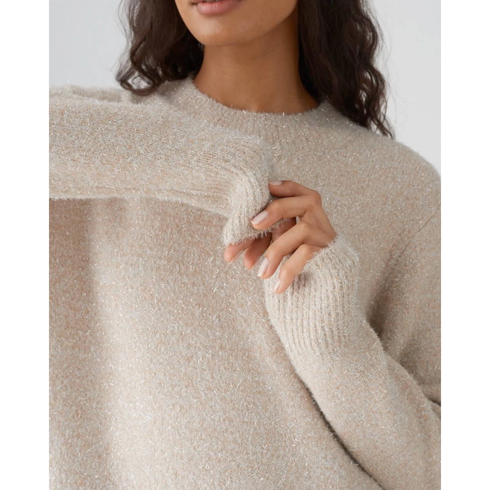 Opus Elegante Waletta Jurk Beige Dames