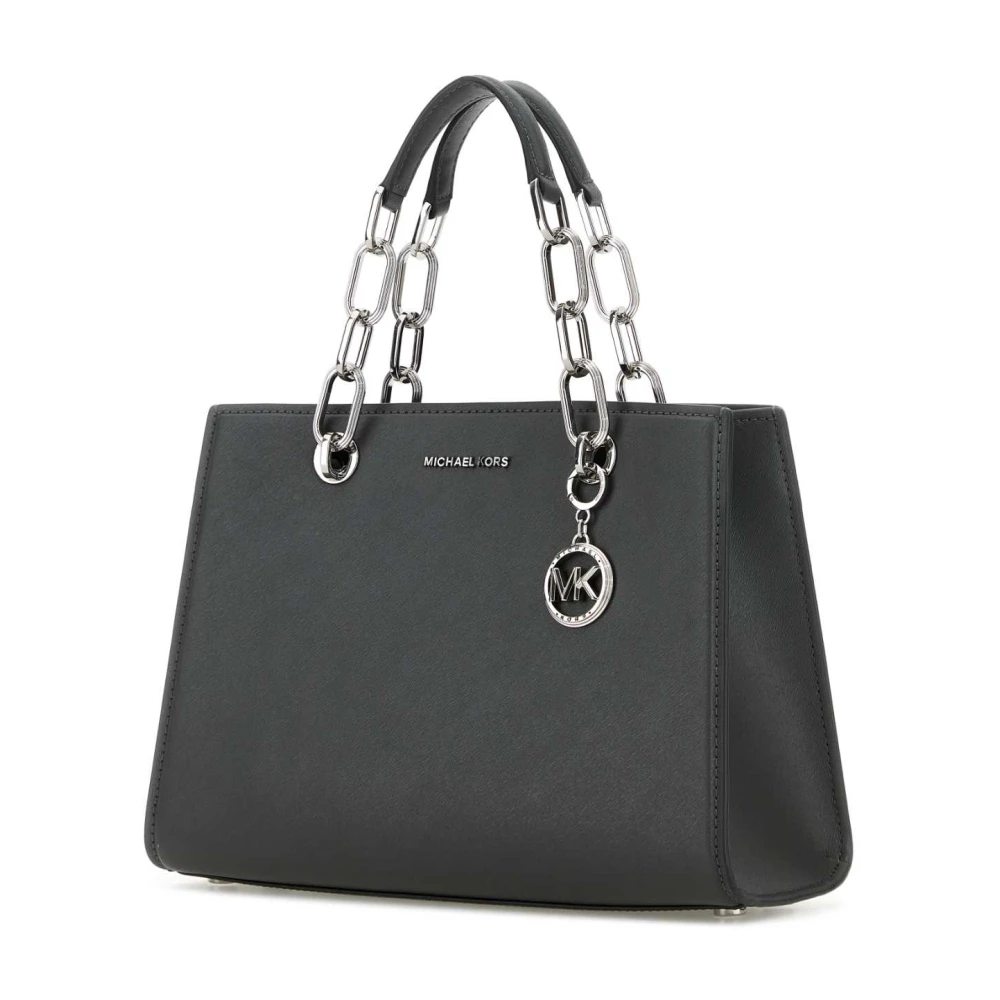 Michael Kors Stijlvolle Slate Leren Handtas Gray Dames