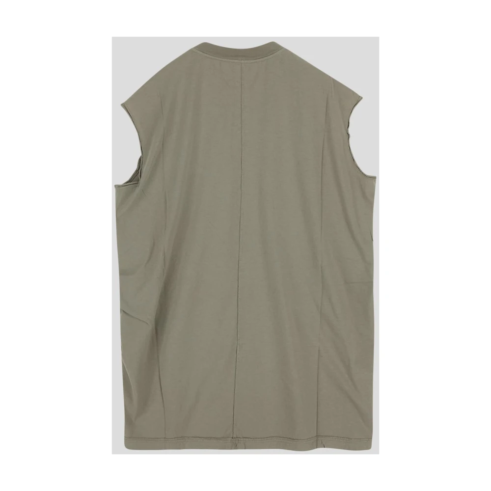 Rick Owens Tarp Mouwloos T-Shirt Green Heren