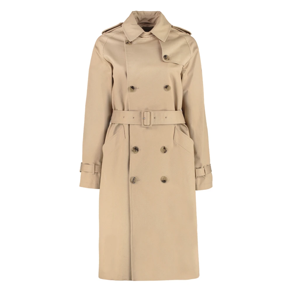 A.p.c. Women's Beige Classic Trench Coat With Stylish Details