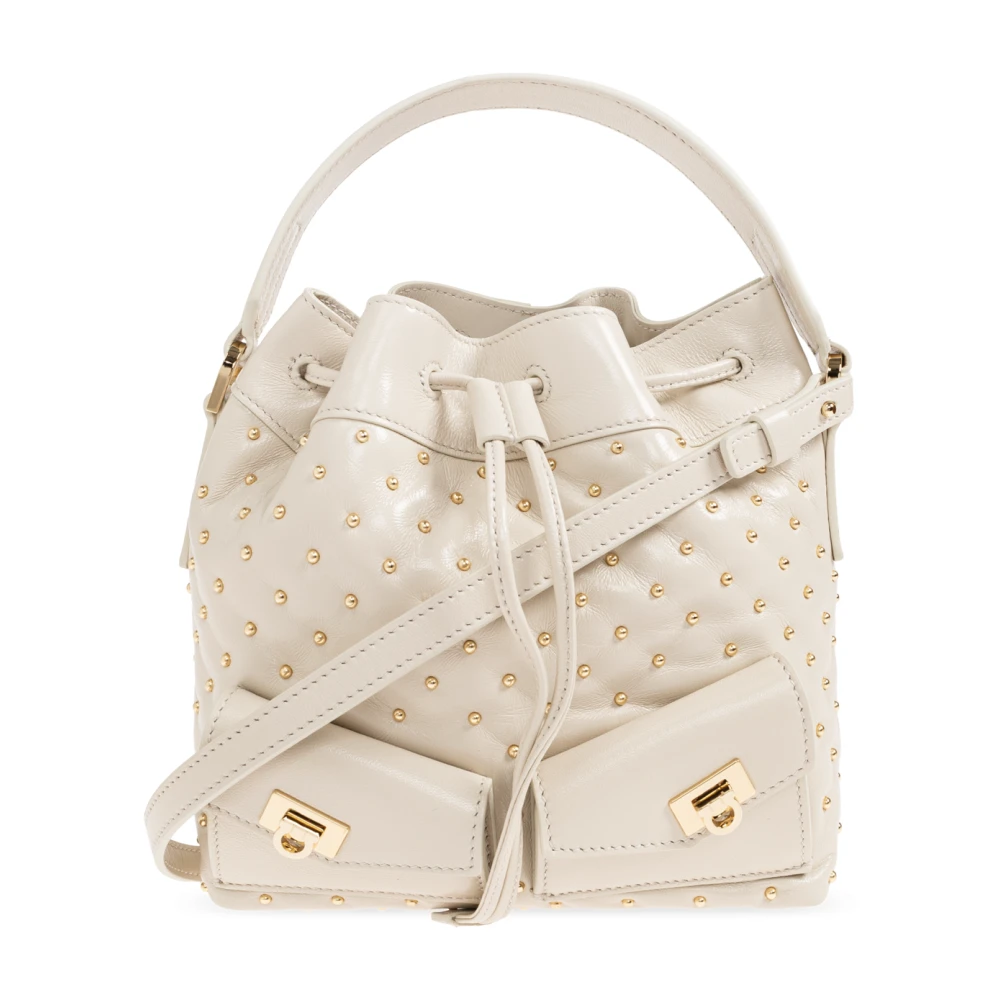 Ferragamo Damen Weiß Multipocket-Beuteltasche - Bild 2