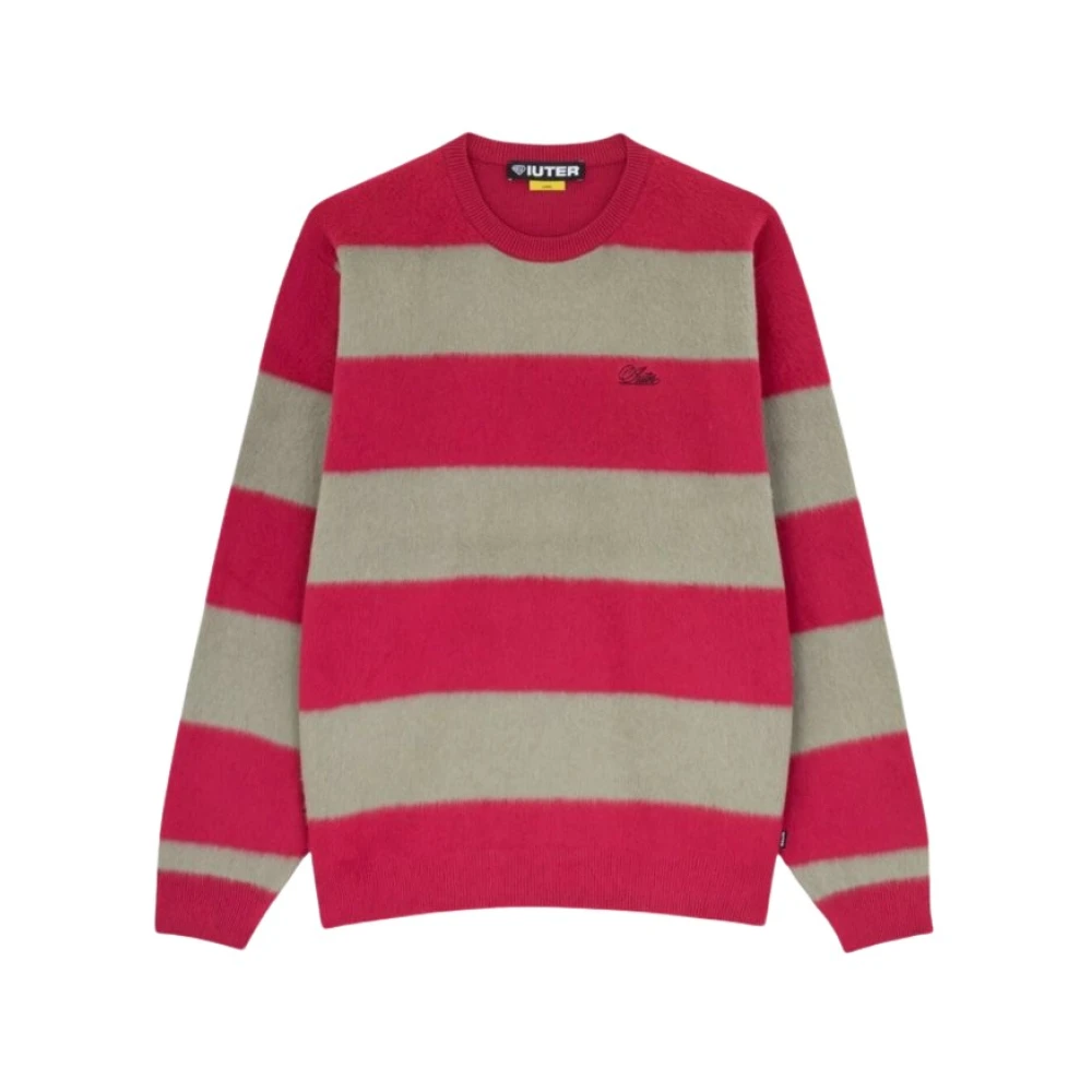Iuter Mohair Gebreide Kleding met Geborduurd Logo Multicolor Heren