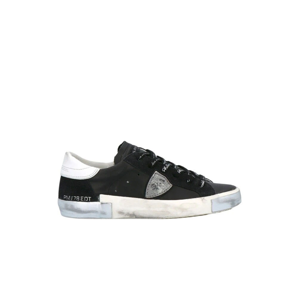 Philippe Model Men's Black Sneakers, 7 Uk, Low Top Trainers