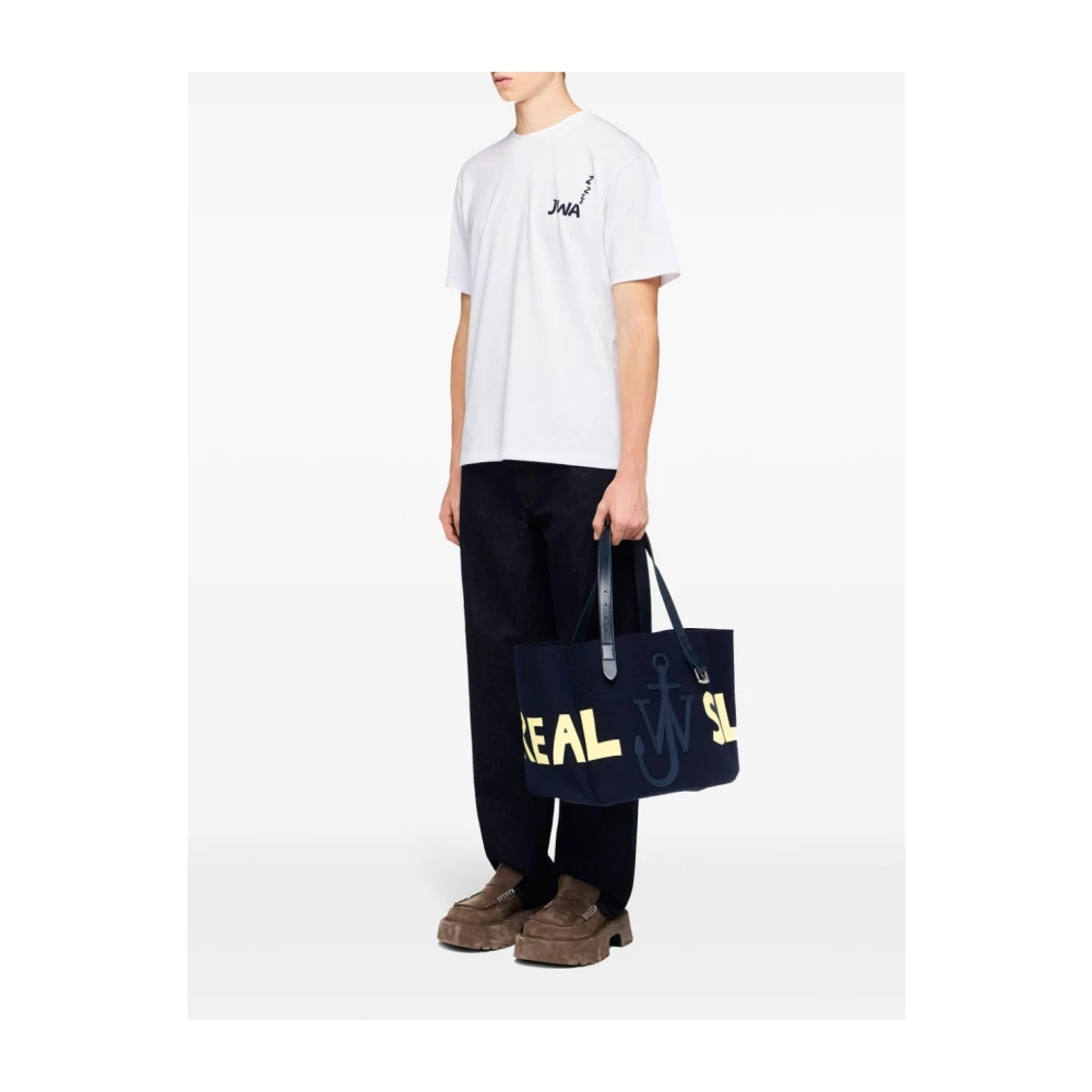 JW Anderson Witte Stijlvolle T-shirt voor Mannen White Heren