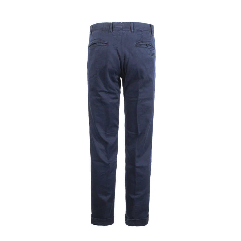 Incotex Blauwe Katoenen Broek Gemaakt in Italië Blue Heren