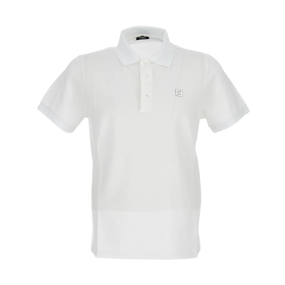 Fendi Men's White Polo Shirt - Polo Shirts - S - Tops