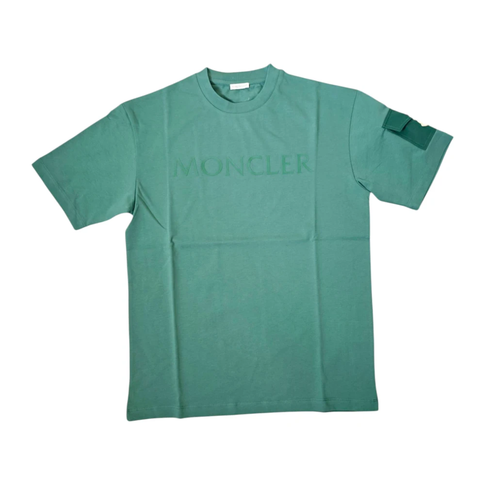 Moncler - Tops > T-Shirts - Green - Moncler - Modalova