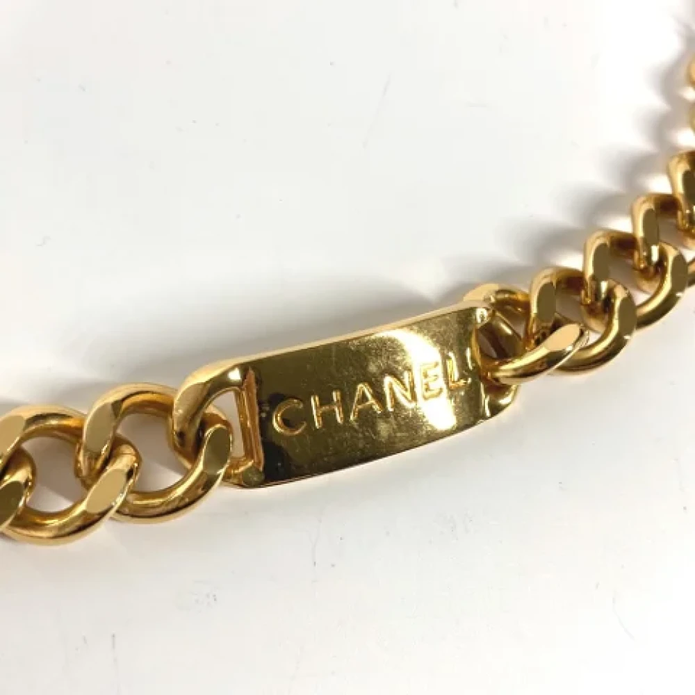 Chanel Vintage Pre-owned Metal belts Yellow Dames