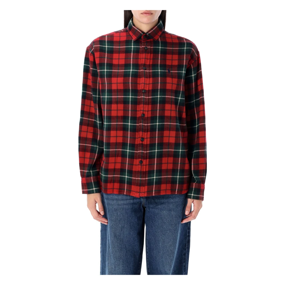 Ralph Lauren Dameskleding Shirts Rood Check Aw24 Multicolor Dames