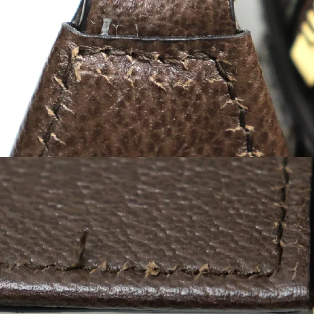Gucci Vintage Pre-owned Canvas gucci-bags Beige Dames