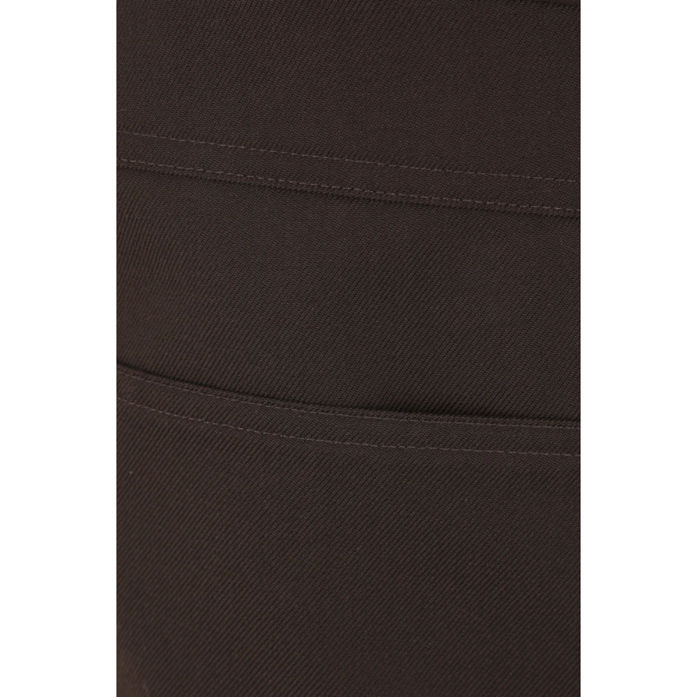 Loro Piana Bruine Wol Katoen Broek Gemaakt in Italië Brown Heren
