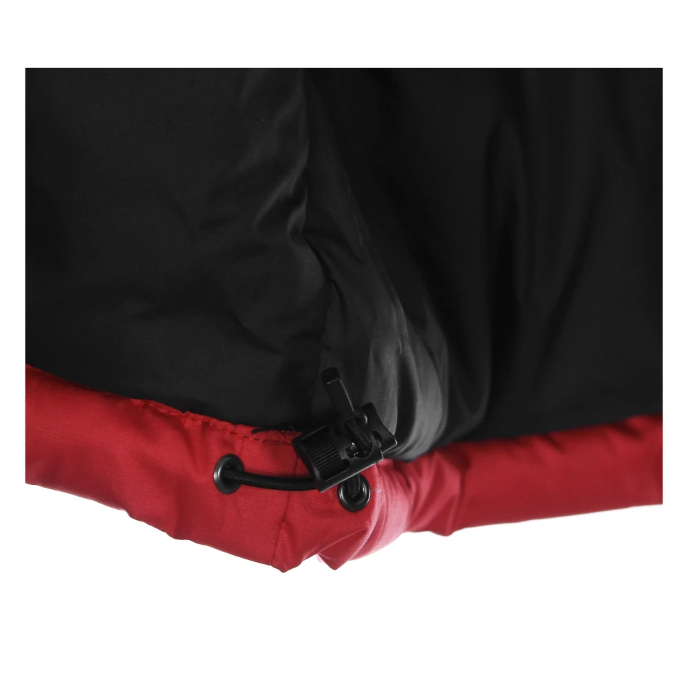 The North Face Rood zwarte donsjas met afneembare capuchon Red Heren
