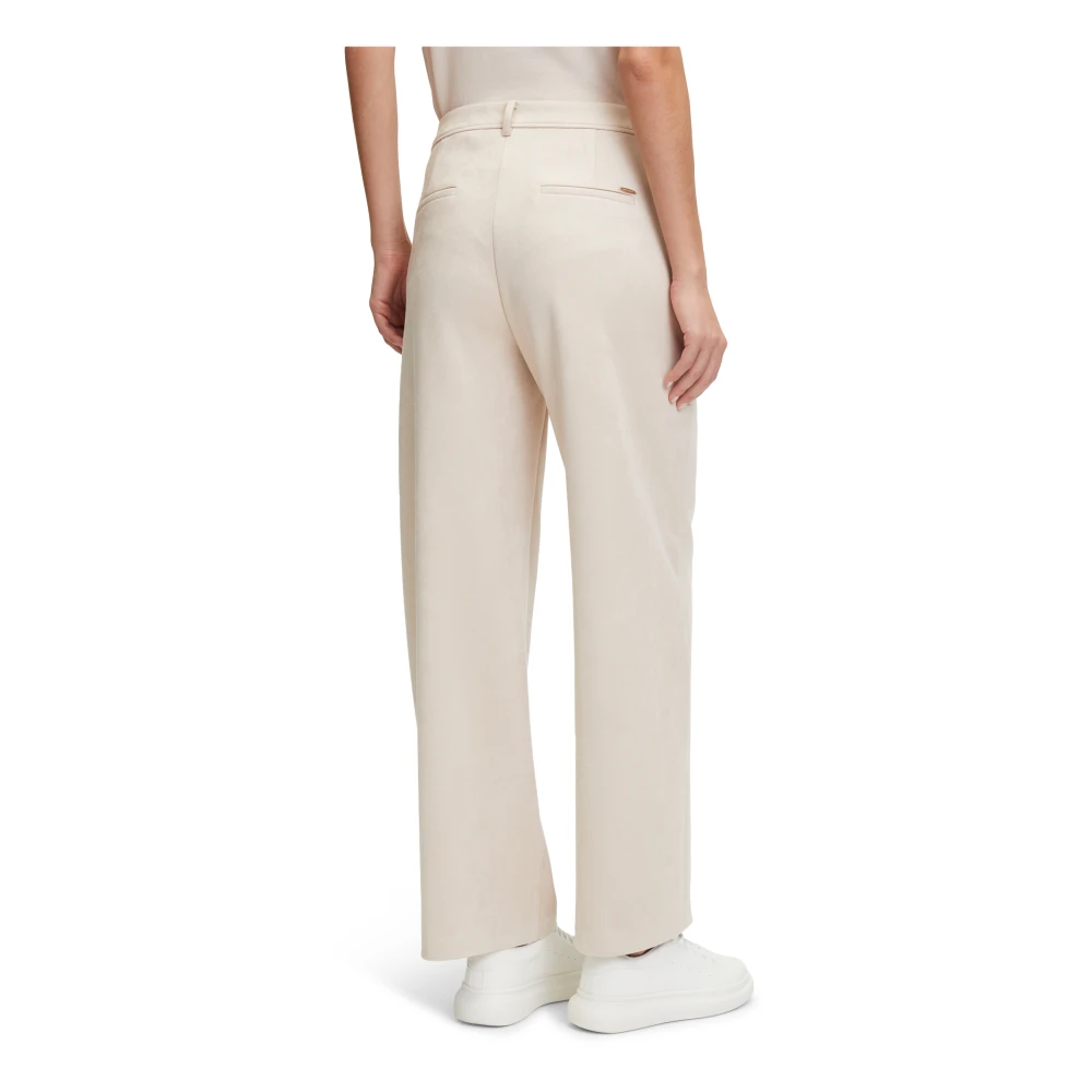Betty & Co Wijde broek Beige Dames