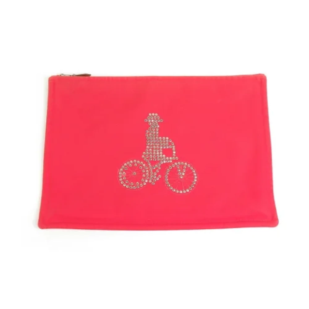 Hermès Vintage Pre-owned Fabric pouches Red Dames