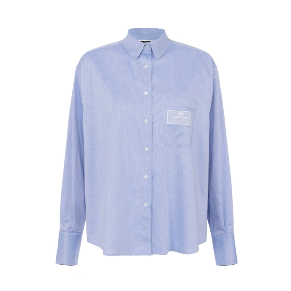 Elisabetta Franchi Blauwe Blouses Ca07746e2 Blue Dames