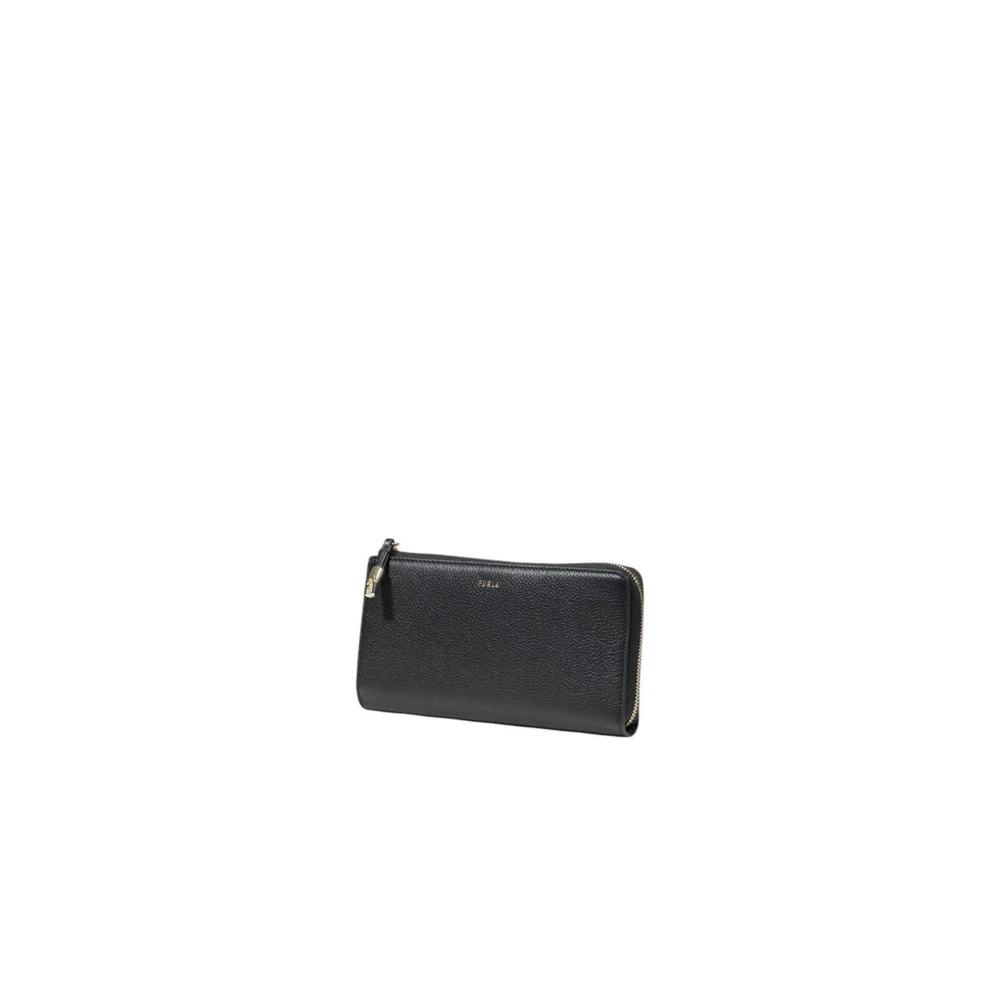 Furla Stijlvolle luxe leren damesportemonnee collectie Black Dames