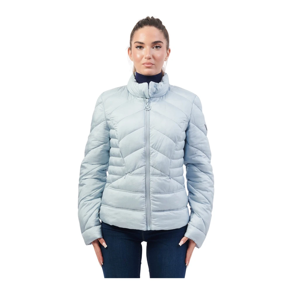 Guess Blauwe Gewatteerde Geïsoleerde Jas Blue Dames
