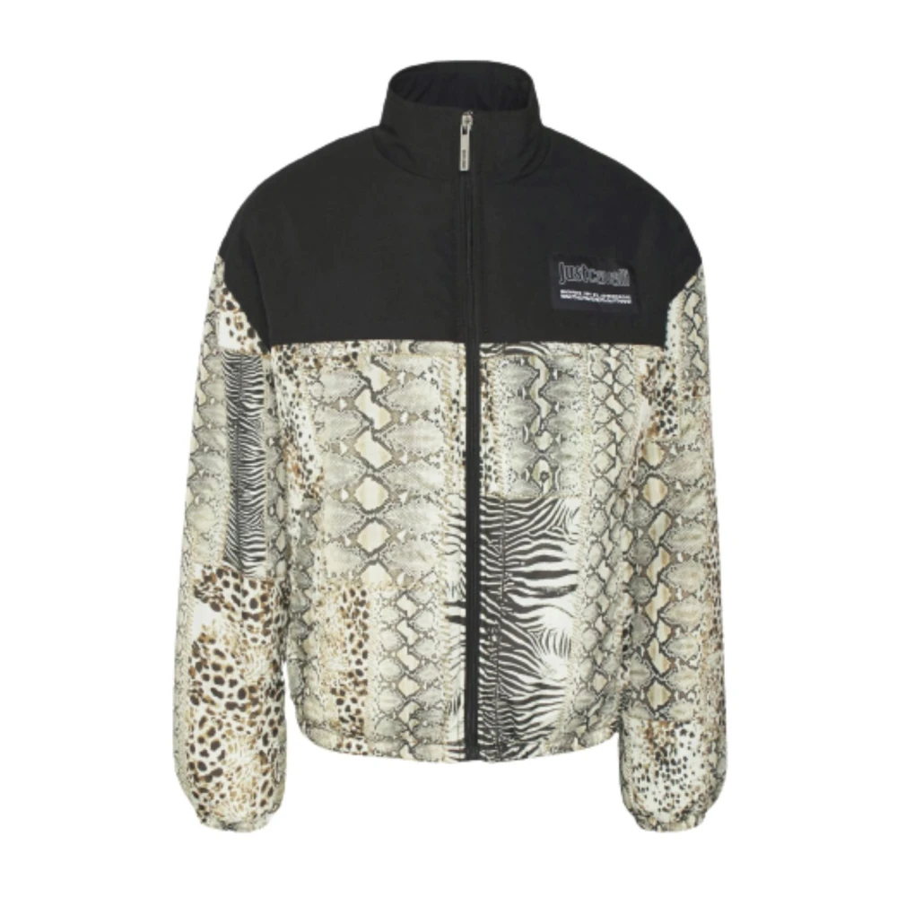 Just Cavalli Heren Animal Patchwork Jas Multicolor Heren