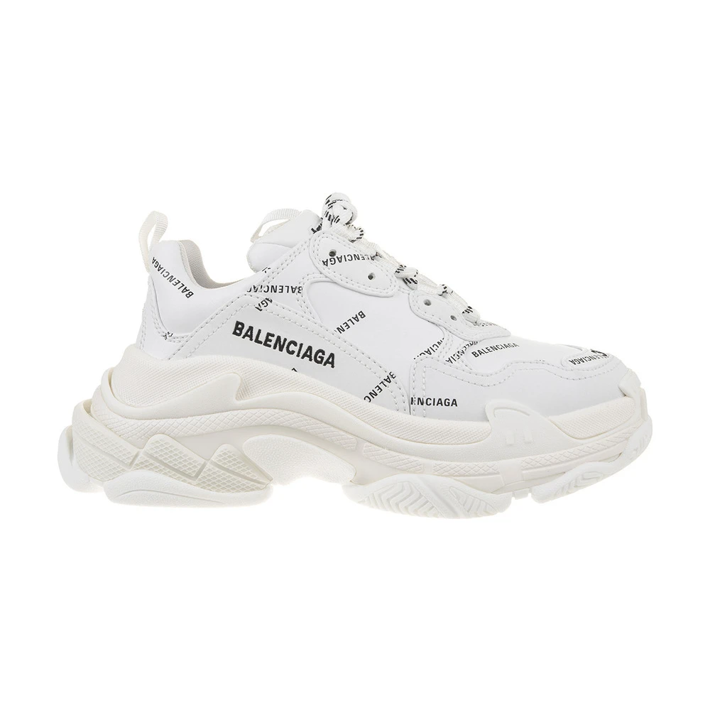 Balenciaga Logo Triple S Sneaker White, Dam
