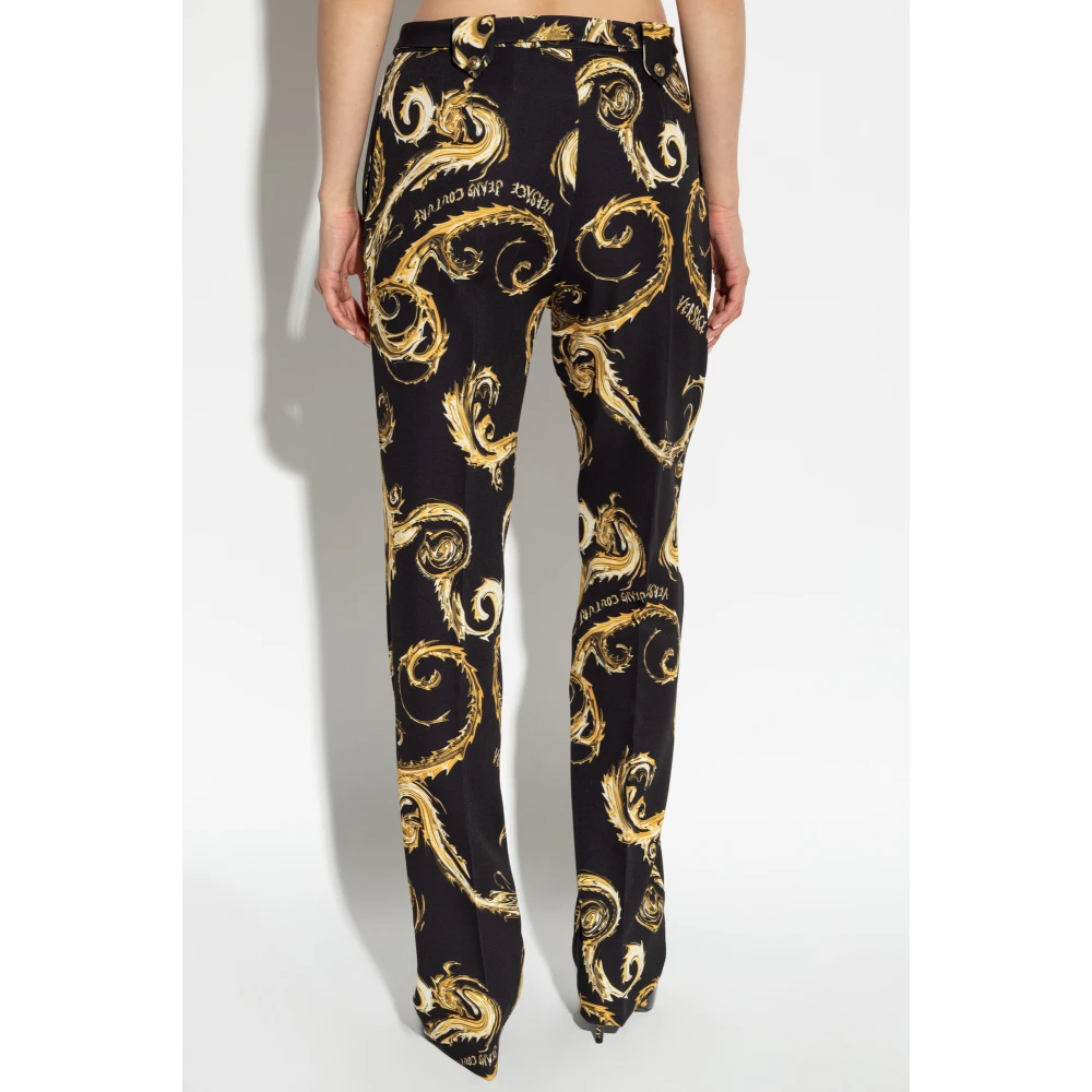 Versace Jeans Couture Broek met patroon Multicolor Dames
