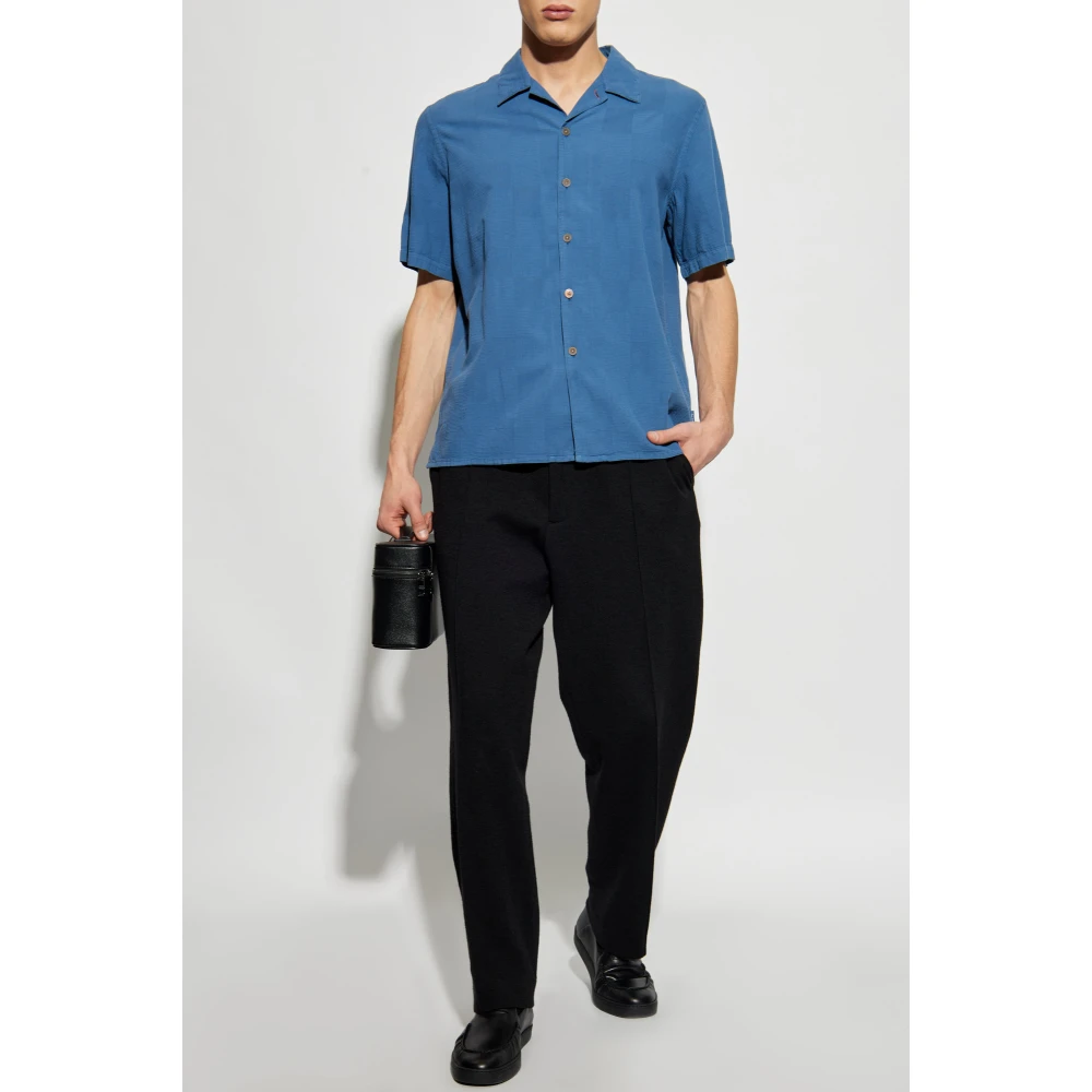 PS By Paul Smith Katoenen korte mouwen shirt Blue Heren