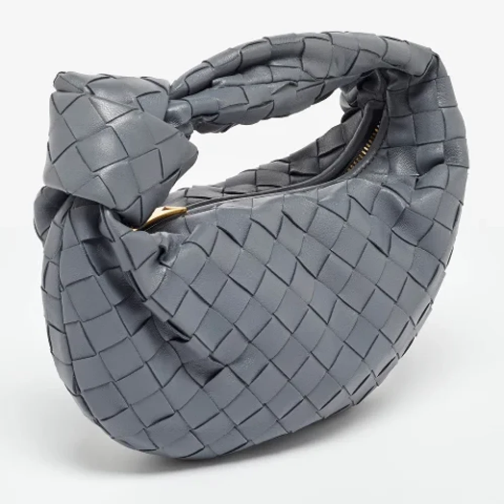 Bottega Veneta Vintage Pre-owned Leather handbags Gray Dames