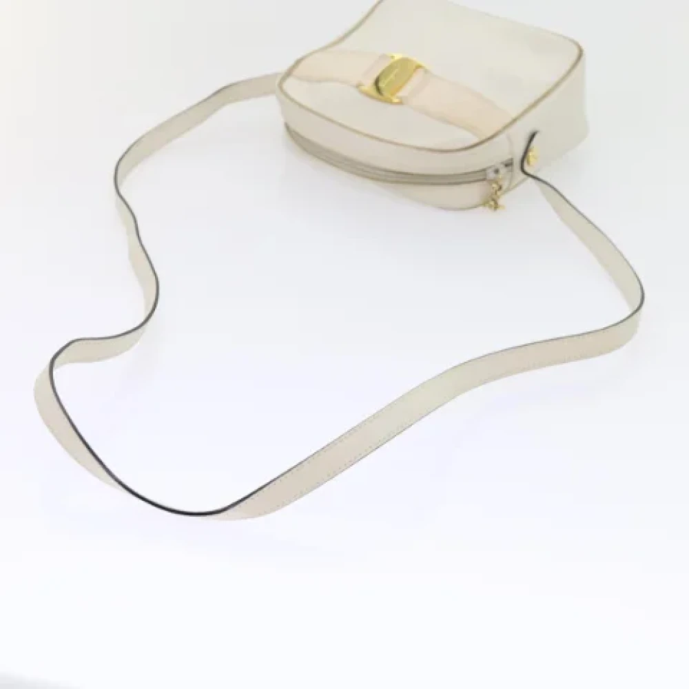 Salvatore Ferragamo Pre-owned Leather shoulder-bags White Dames