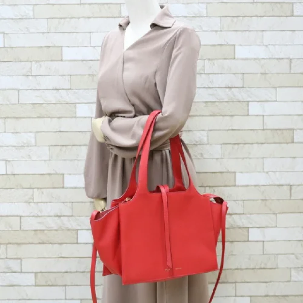 Celine Vintage Pre-owned Leather celine-bags Red Dames