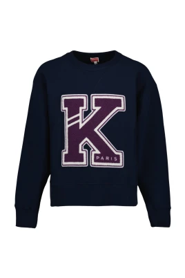 Oversized sweatshirt med broderad logotyp