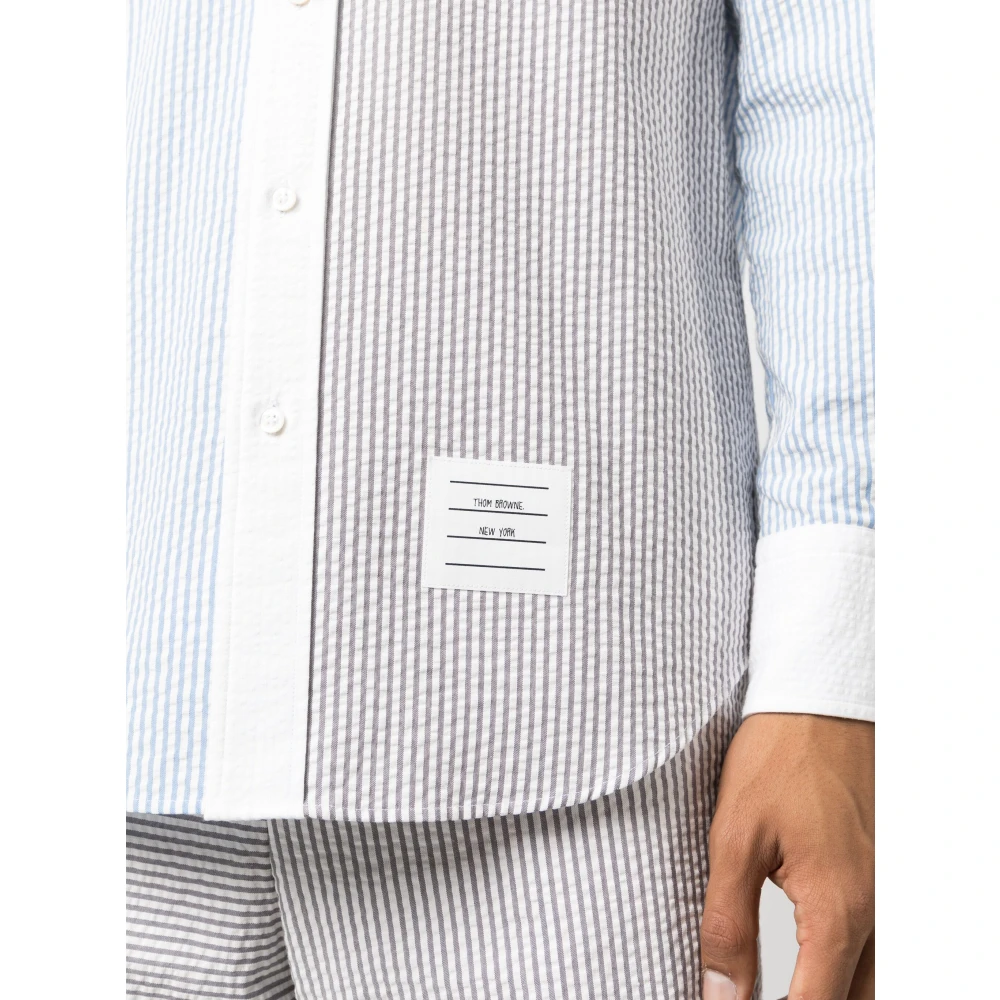 Thom Browne Gestreept Funmix Overhemd met Lange Mouwen Multicolor Heren