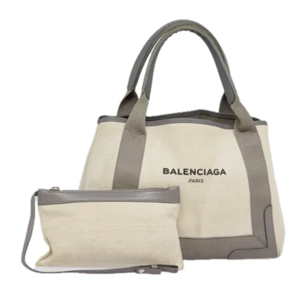 Balenciaga Vintage Pre-owned Canvas handbags White Dames