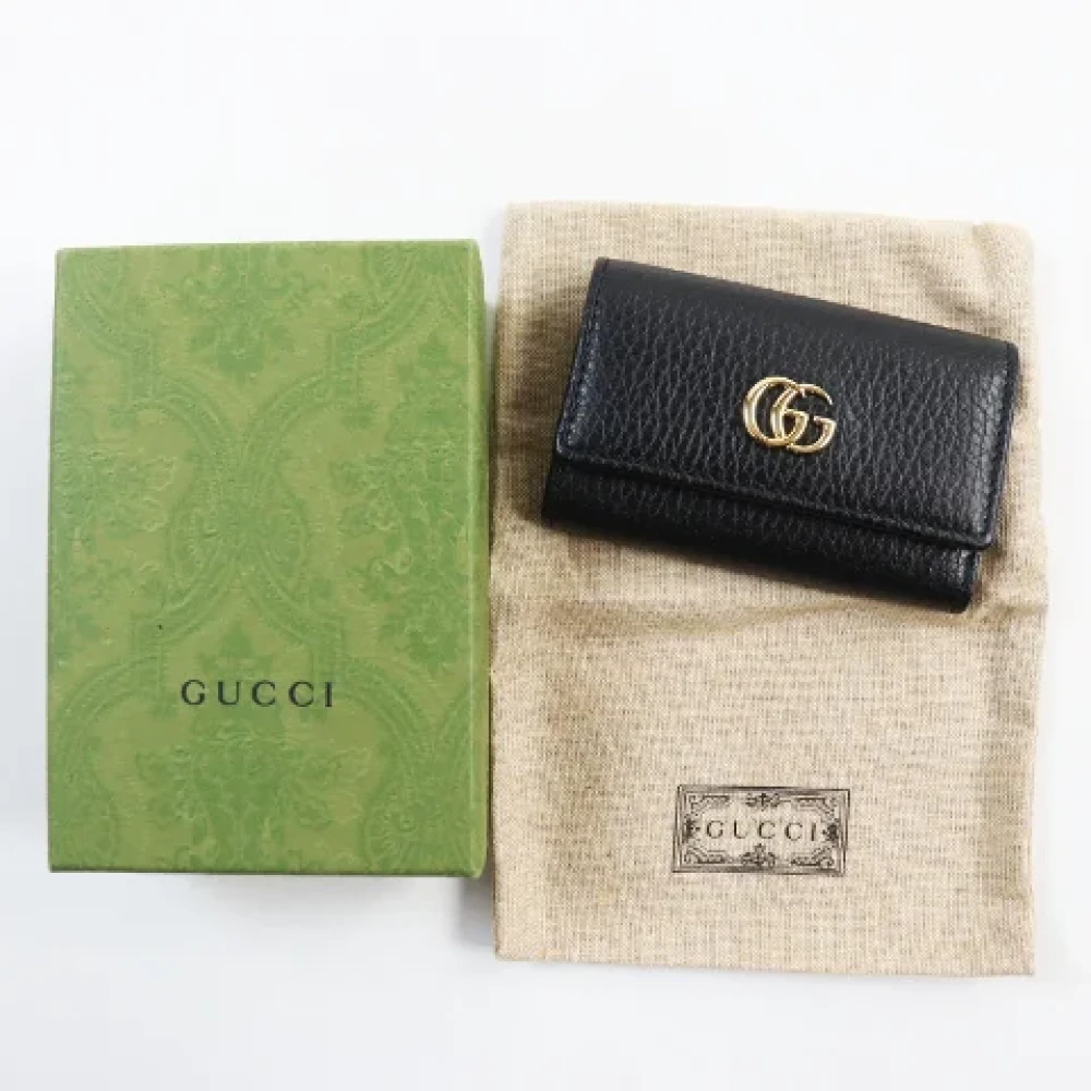 Gucci Vintage Pre-owned Leather key-holders Black Dames