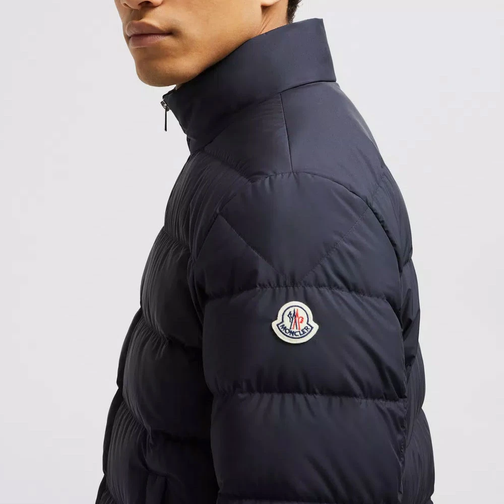 Moncler Korte Navy Donsjas Blue Heren