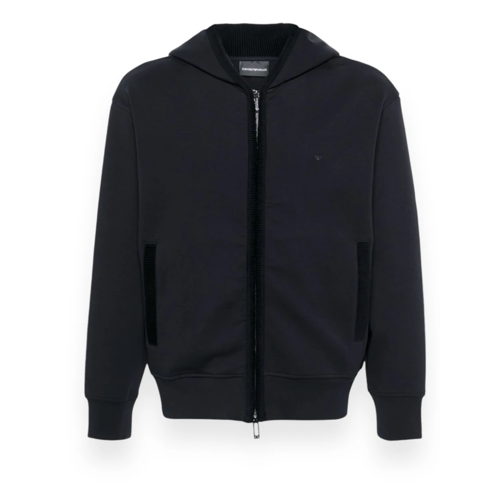 Emporio Armani Stijlvolle Sweatshirt voor Mannen Black Heren