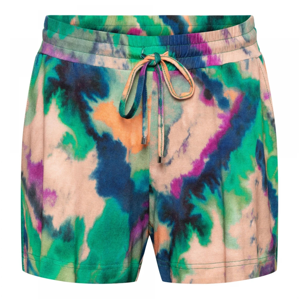 &Co Woman Dip Dye Groene Shorts Multicolor Dames