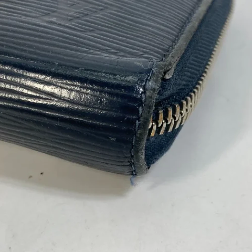 Louis Vuitton Vintage Pre-owned Leather wallets Blue Heren