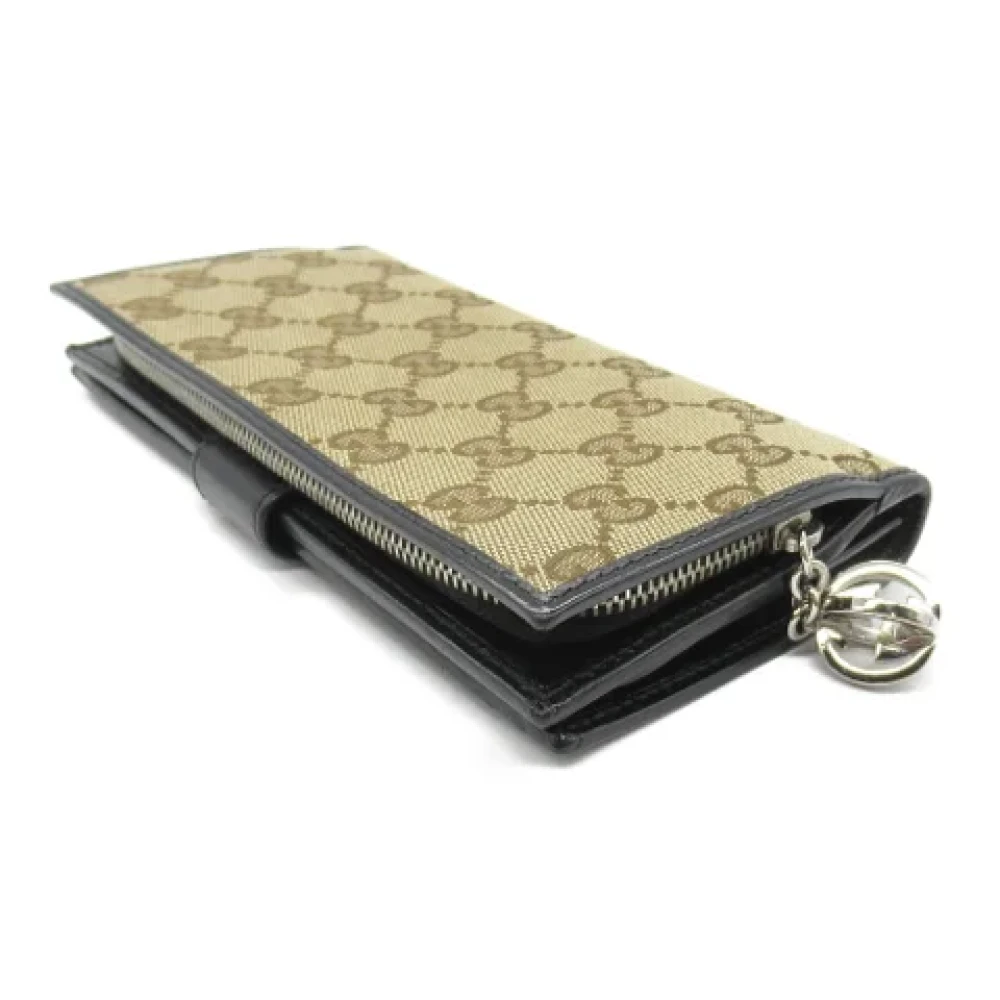 Gucci Vintage Pre-owned Canvas wallets Beige Dames