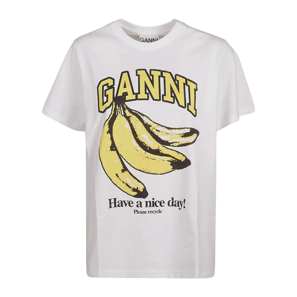 Ganni T-Shirts White Dames