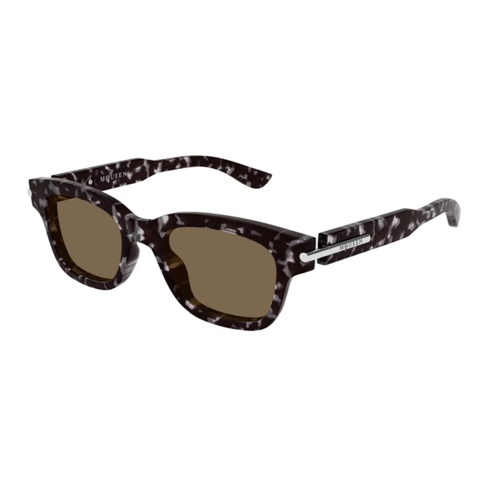 Alexander Mcqueen Unisex Brown Sunglasses, 51 Mm, Square Sunglasses