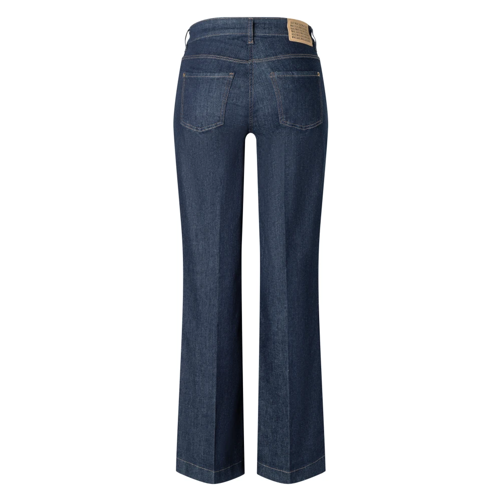 MAC Wijde Stretch Denim Jeans Blue Dames
