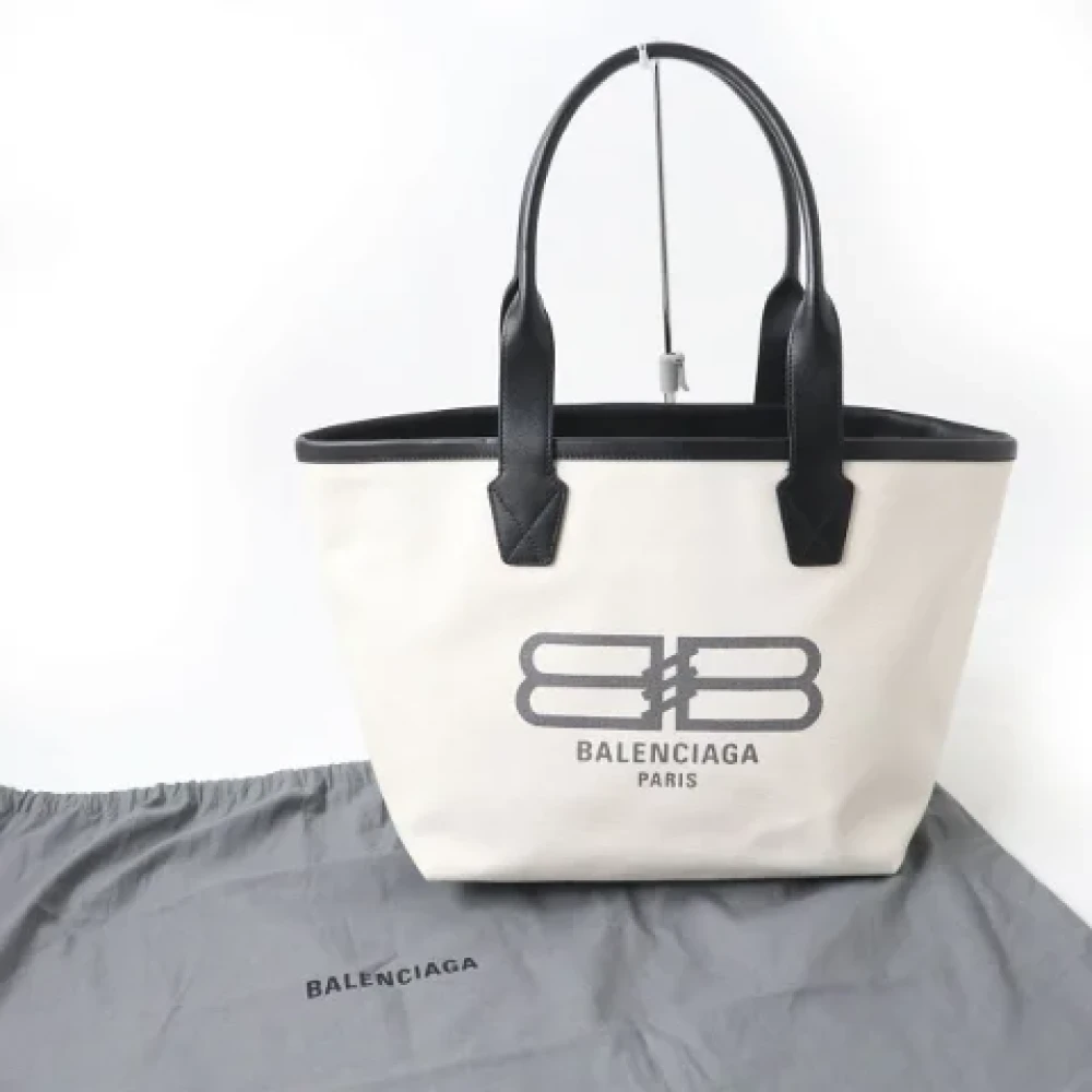 Balenciaga Vintage Pre-owned Fabric totes White Dames